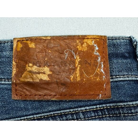 Lucky Brand Women's Sweet Straight Leg Blue Denim Jeans - Size 12 (32x30.5) - Picture 3 of 6